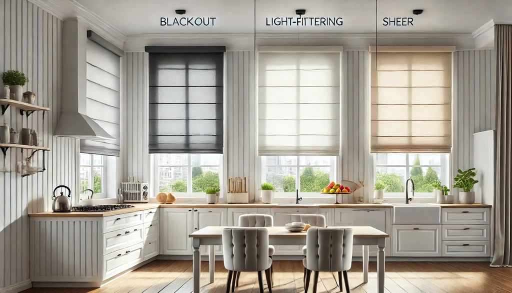 Kitchen Roman Shades: The Perfect Blend of Style, Privacy, and Practicality